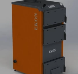 Kieto kuro katilas EKON, apatinio degimo, 13kW iki 130m²