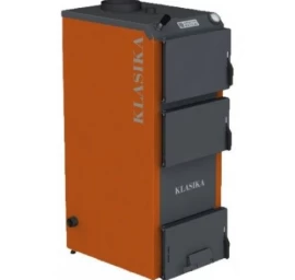 Kieto kuro katilas KLASIKA 13 kW, didesnė pakura ir šilumokaitis