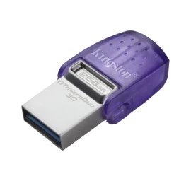 Kingston Datatraveler Microduo 3c Gen3 (256gb / Pilka / Violetinė )