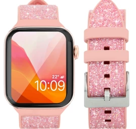 Kingxbar Crystal Fabric Band Apyrankės Dirželis Laikrodžiui 6 / Se / 5 / 4 / 3 / 2 (40 Mm / 38 Mm) Silikono Dirželis Krištolo Juosta Rožinės Spalvos Kingxbar Crystal Fabric Band Apyrankės Dirželis Laikrodžiui 6 / Se / 5 / 4 / 3 / 2 (40 Mm / 38 Mm) Silikono Dirželis Krištolo Juosta Rožinės Spalvos