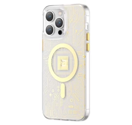 Kingxbar Pqy Geek Serijos Magnetinis Dėklas Iphone 14 Pro Magsafe - Auksinis