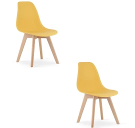 Kito Kėdė Garstyčių Spalvos / Natūralios Kojos X 2