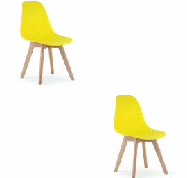 Kito Kėdė Geltona / Natūralios Kojos X 2