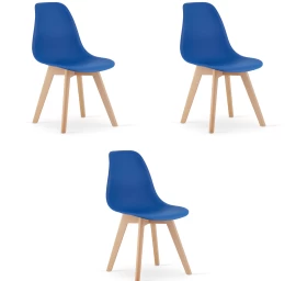 Kito Kėdė Mėlyna / Natūralios Kojos X 3