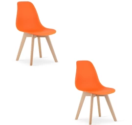 Kito Kėdė Oranžinė / Natūralios Kojos X 2