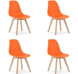 Kito Kėdė Oranžinė / Natūralios Kojos X 4