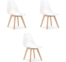 Kito Kėdė Skaidri / Natūralios Kojos X 3