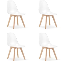 Kito Kėdė Skaidri / Natūralios Kojos X 4