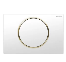 Klavišas Geberit Sigma 10, baltas/auksas 115758KK5