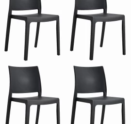 Klem Kėdė - Juoda X 4