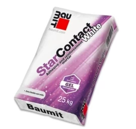 Klijavimo ir armavimo mišinys BAUMIT Starcontact White, 25kg balta sp.