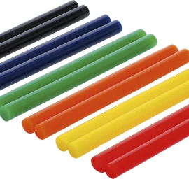 Klijų lazdelės | spalvotos | Ø 11 mm / 150 mm | 12 vnt. (80847)