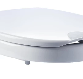 Klozeto dangtis-paaukštinimas RIDDER Top, 45 x 37 x 8,2 cm, apie 5 cm, baltas, lėtai nusileidžiantis, duroplastas, A0070700