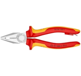 Kombinuotos replės elektrikui 180mm (1000V) KNIPEX