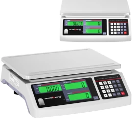 Komercinės Prekystalio Svarstyklės Lcd 30,5 X 22 Cm 30 Kg / 1 G