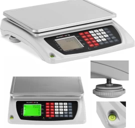 Komercinės Svarstyklės Su Lcd Ekranu 33,5 X 23 Cm 7,5 Kg / 0,6 G