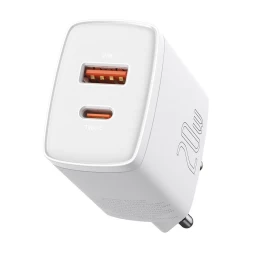 Kompaktiškas Usb-c 20w 3a Pd Qc 3.0 Greitasis įkroviklis, Baltas