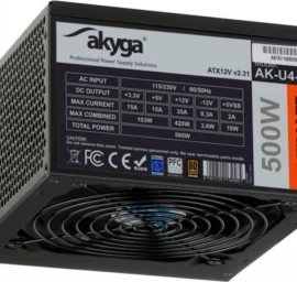 Kompiuterio Maitinimo šaltinis Akyga 500w Ak-u4-500