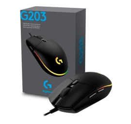 Kompiuterio Pelė Logitech G203 Lightsync, Juoda