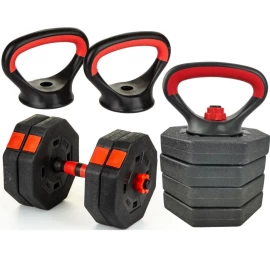 Kompozicinis Hantelis Kettlebell Stūmimo įrenginys 3in1 10kg Eb Fit
