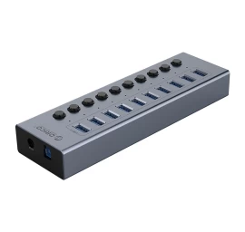 Koncentratorius Bt2u3-10ab Su 10x Usb-a Jungikliais - Pilkas