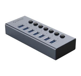 Koncentratorius Bt2u3-7ab Su 7x Usb-a Jungikliais - Pilkas