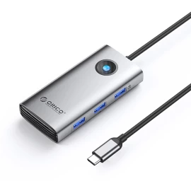 Koncentratorius Pw11-6p Usb-c į Usb-a Usb-c Hdmi Skirstytuvas - Pilkas