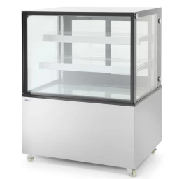 Konditerijos Gaminių Vitrina 2 Lentynų Mobilioji Led 510l