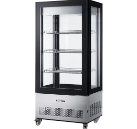 Konditerijos Gaminių Vitrina Ant Ratukų 3 Led Lentynos 550l