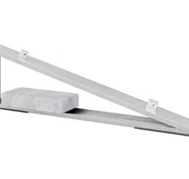 Konstrukcija plokščiam stogui, platus trikampis, MAGNELIS 15°