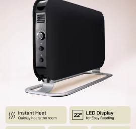 Konvekcinis šildytuvas MILL SG2000LED 2000W Juodas, 207762, 7090019822017