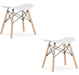 Korfu Taburetė - Balta X 2