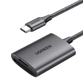 Kortelių Skaitytuvas Sd Microsd Mmc Tf Usb-c 5gb/s - Pilkas