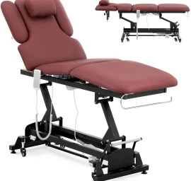 Kosmetinis Masažo Stalas Elektrinis 3 Varikliai 250 Kg Nantes - Kaštoninės Spalvos