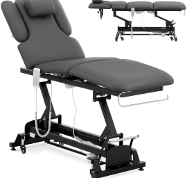 Kosmetinis Masažo Stalas Elektrinis 3 Varikliai 250 Kg Nantes - Pilkas