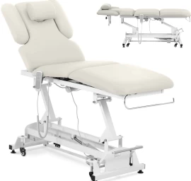 Kosmetinis Masažo Stalas Elektrinis 3 Varikliai 250 Kg Nantes - Smėlio Spalvos