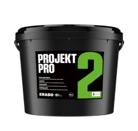 KRASO PROJEKT PRO 2 balti, matiniai, lubų dažai - A - 10 L