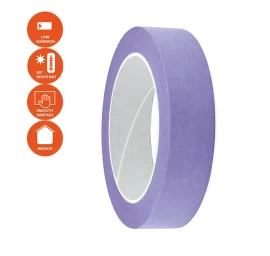 KRASO Sensitive lipni juosta jautriems paviršiams - japoniškas Washi popierius, švarus nuėmimas, tikslios linijos - 30 mm - 50 m