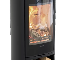 Krosnelė CONTURA C810G:3 Style, juoda, su muilo akmens plokšte (998459, 203150)