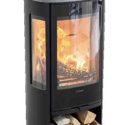 Krosnelė CONTURA C856G:3 Style, juoda, su akmens apdaila (998458, 203150)