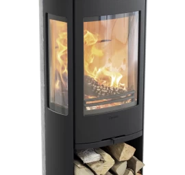 Krosnelė CONTURA C856T Style, juoda, su muilo akmens apdaila (998474, 203086)