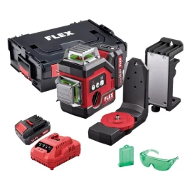 Kryžminis lazerinis nivelyras FLEX ALC 3/360-G/R 10,8