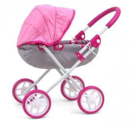Kūdikių Lėlės Vežimėlis Dori Prestige Pink