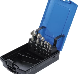 Kūginis grąžtų/frezų rinkinys | HSS | DIN 335 C forma | 6 vnt. (1997)