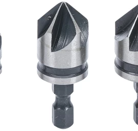 Kūginių grąžtų/frezų rinkinys | HSS | 6.3 mm (1/4) | 12 - 16 - 19 mm | 3 vnt. (70052)