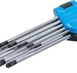 L tipo raktų rinkinys | ilgas tipas | T-Star (Torx) / T-Star su skylutėm (Torx) T10 - T50 | 9 vnt. (794)