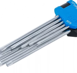 L tipo raktų rinkinys | labai ilgi + labai trumpi | T-Star (Torx) T10 - T50 | 9 vnt. (9375)