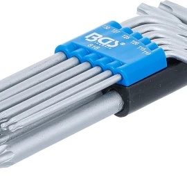 L tipo raktų rinkinys | šarnyriniai | T-Star (Torx) T10 - T50 | 9 vnt. (818)
