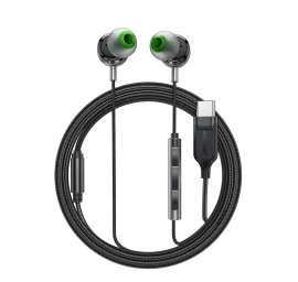 L5 Usb-c 1,2 M Ilgio Laidinės Ausinės į Ausis - Juodos Spalvos