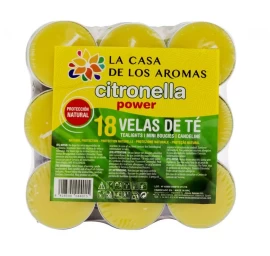 La Casa De Los Aromas Citronella Citrinžolės Kvapo Arbatinė Lemputė, 18 Vnt.